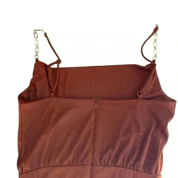 NWT Jason Wu burnt orange jumpsuit sz  M - Picture 5 of 11